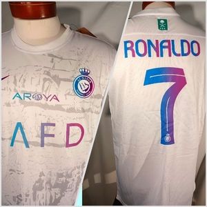 Soccer jersey Ronaldo Al Nassr away white S,L,XL. #7